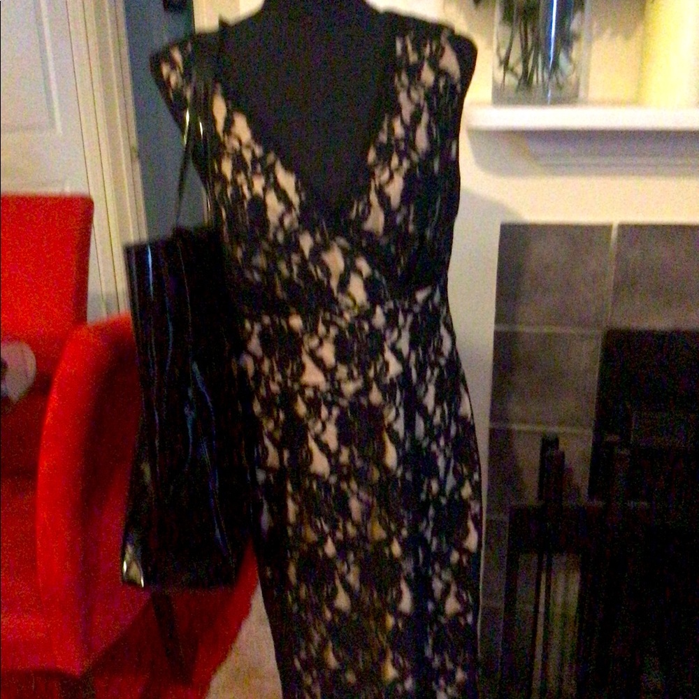 Black lace dress